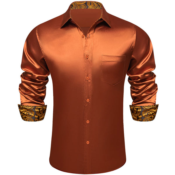 brown dress shirt mens