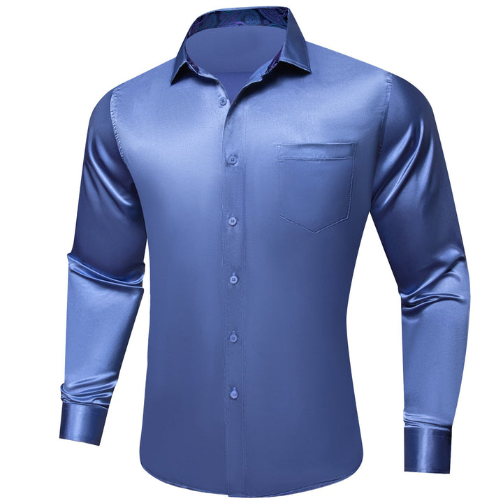 cobalt blue shirt