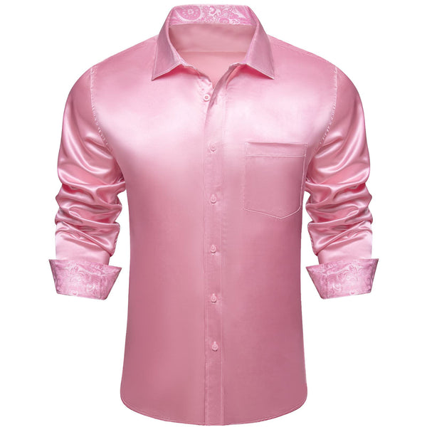 long sleeve pink shirt