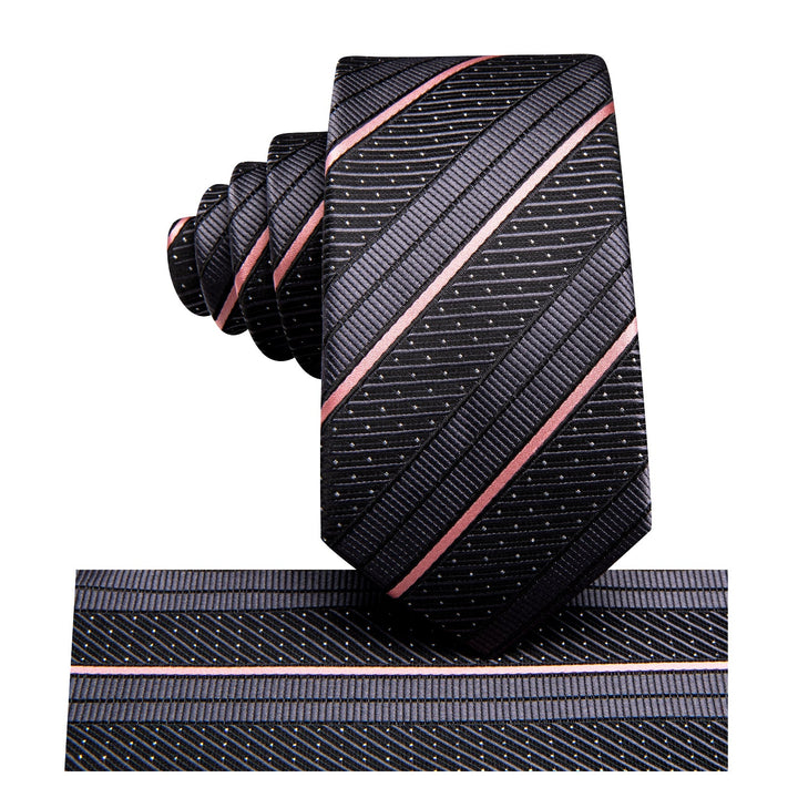 grey striped tie