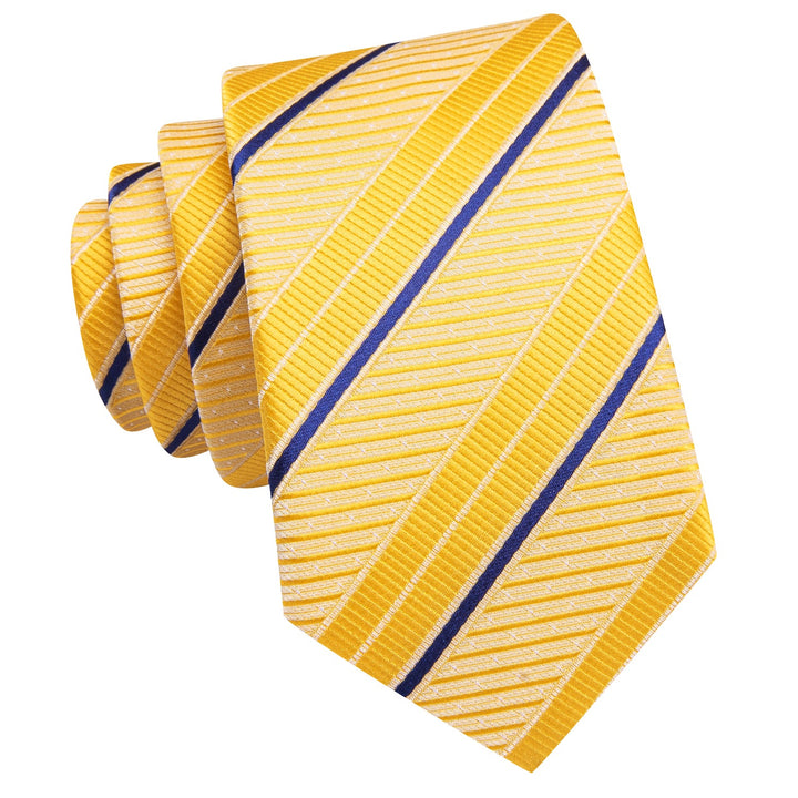 yellow blue tie