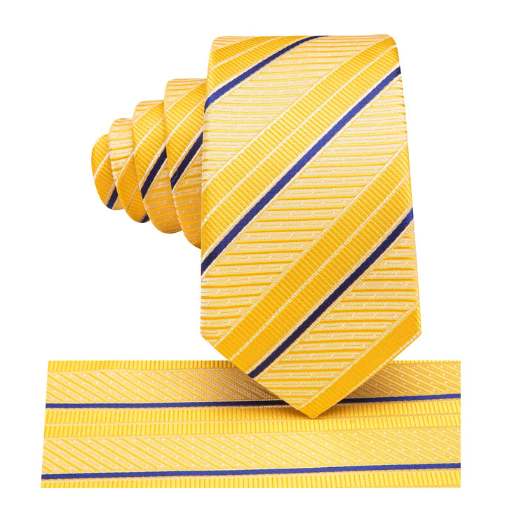 light blue and yellow tie