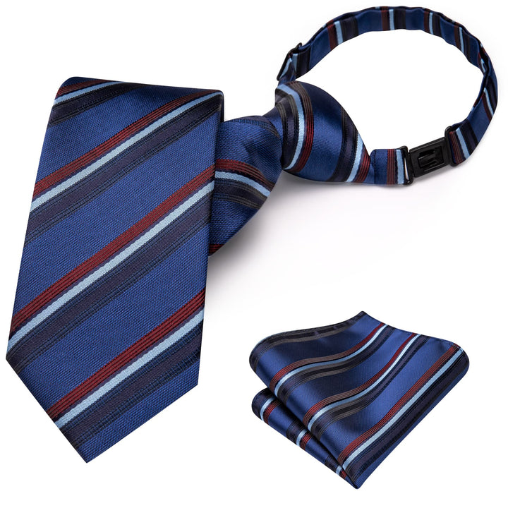 blue and red tie