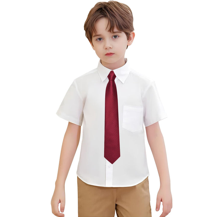 boys dark red tie