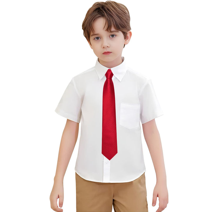 boys red plaid tie