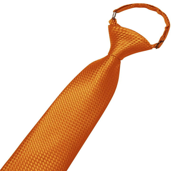 boys orange plaid tie