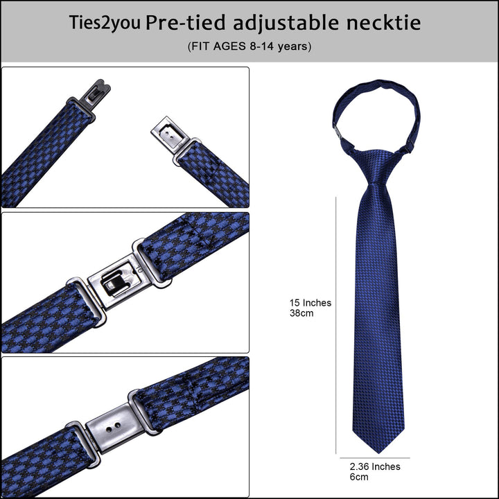 boys royal blue tie