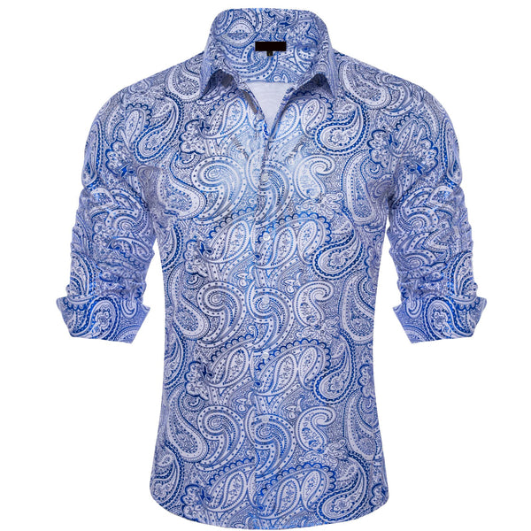 blue designer shirt