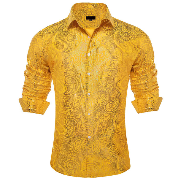 gold dress shirt