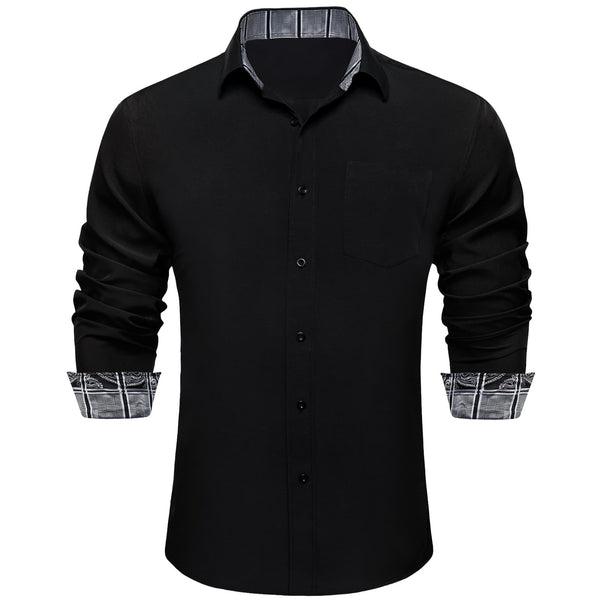 black long sleeve dress shirt