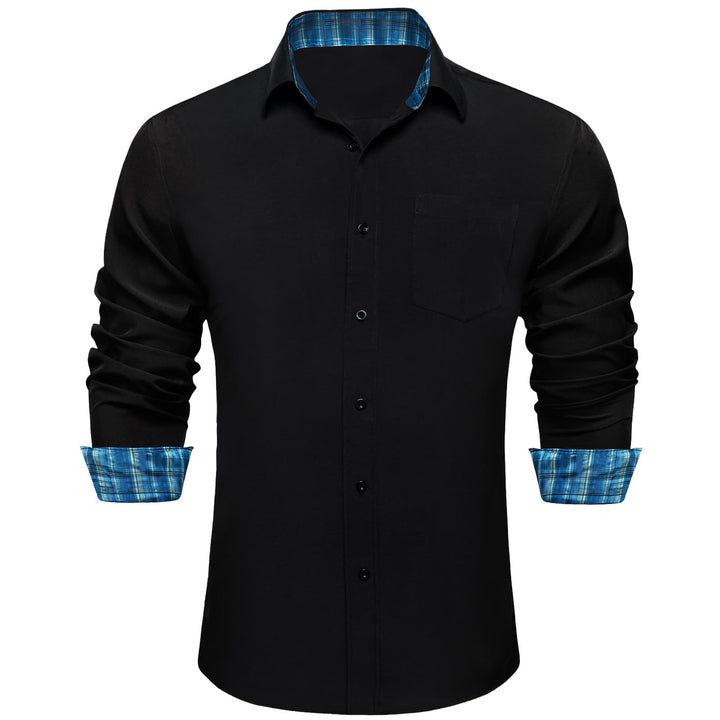 black formal shirt