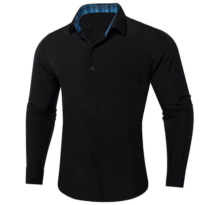 men black dress shirt