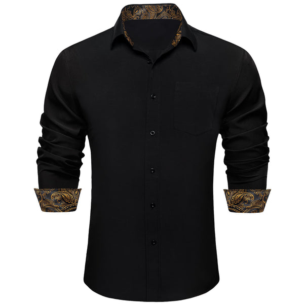 black and gold shirt