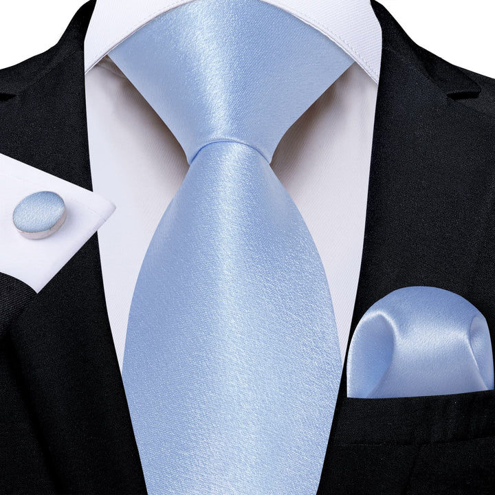 light blue tie