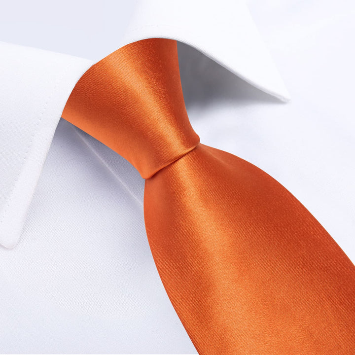 rust orange tie