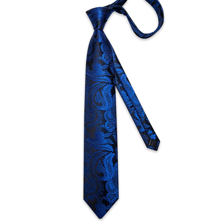 mens blue floral tie