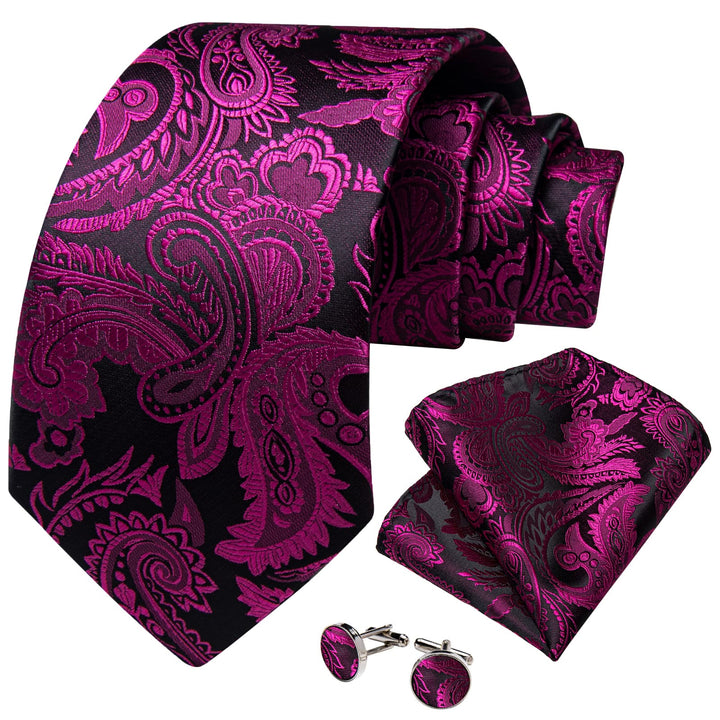 purple floral tie