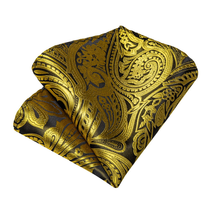 men's gold pocket square