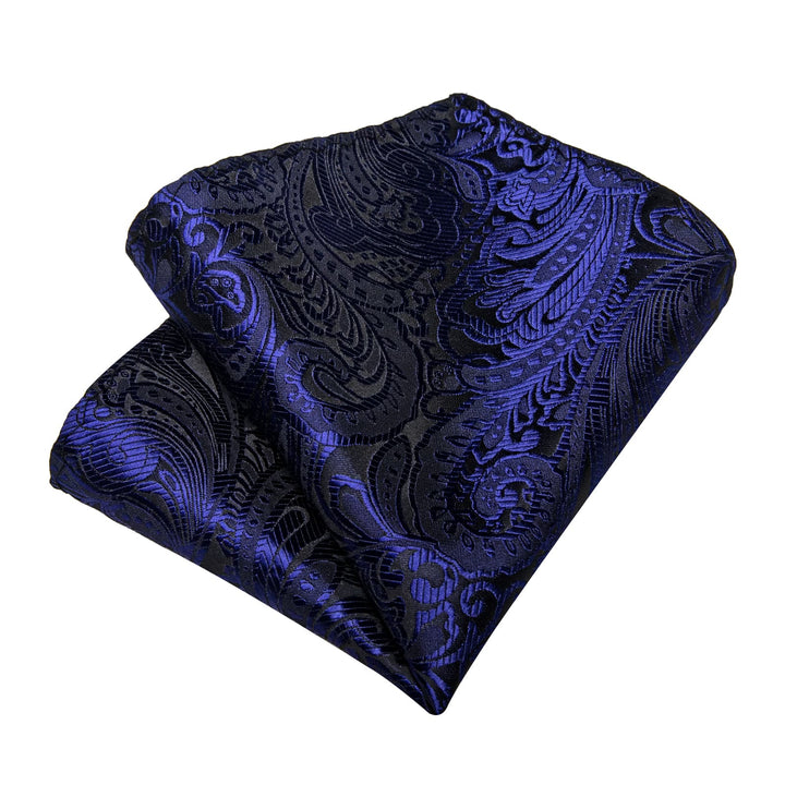 navy silk pocket square