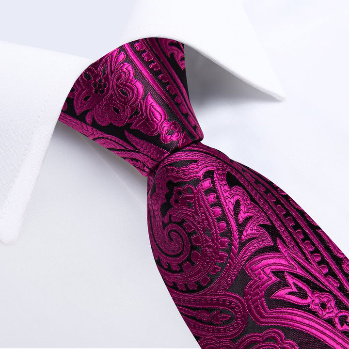 purple silk tie