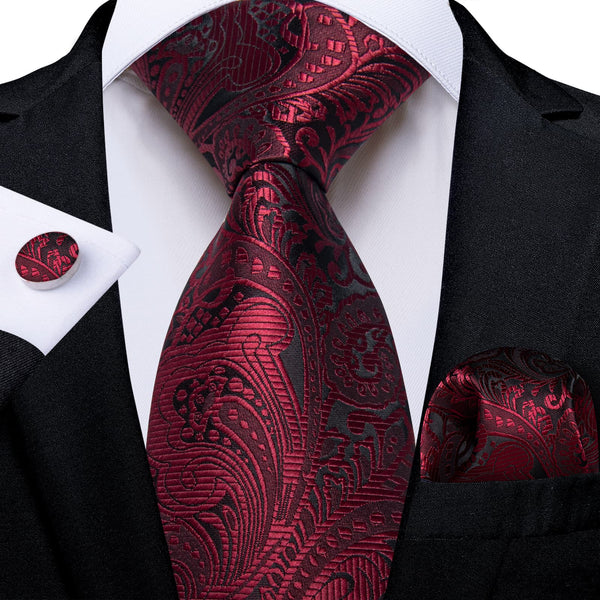 dark red tie