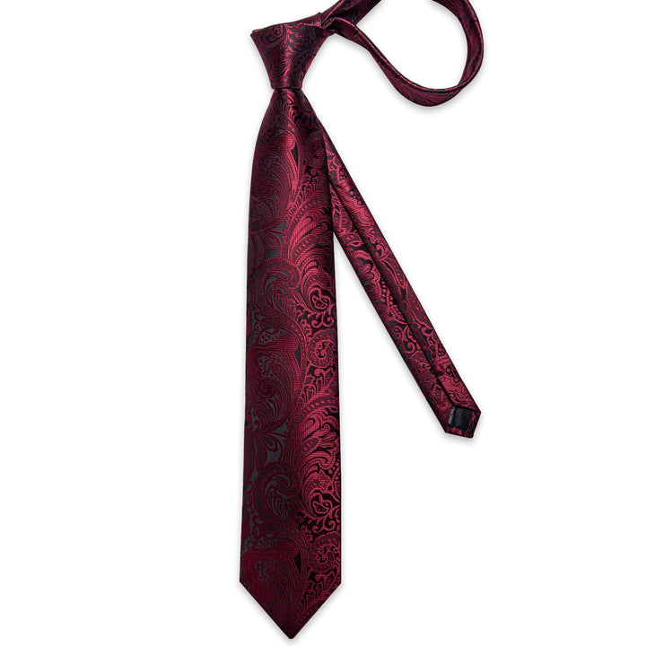 wine red tie