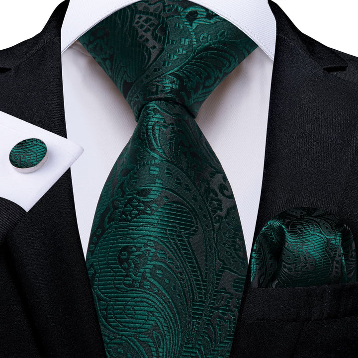 dark green tie