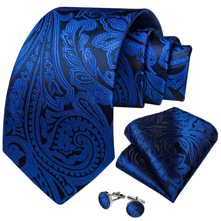 blue paisley tie