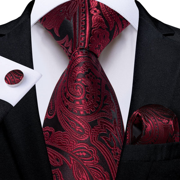 red floral tie