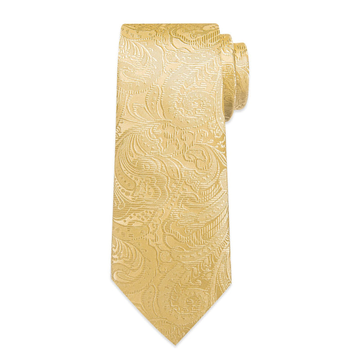 pastel yellow tie