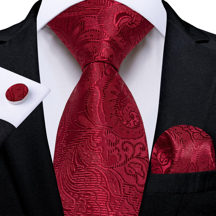 burgundy tie