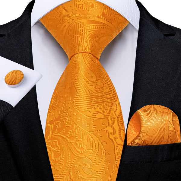 orange paisley tie