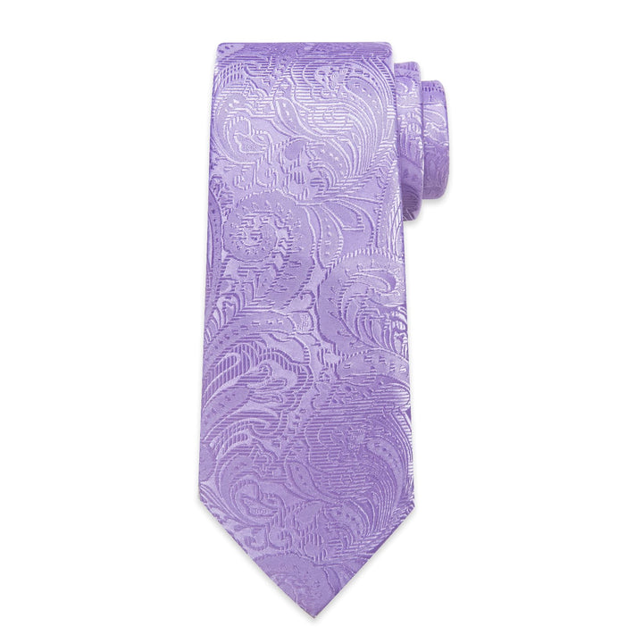 purple silk tie