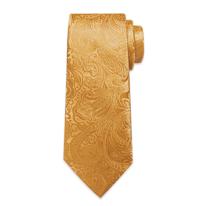 gold paisley tie