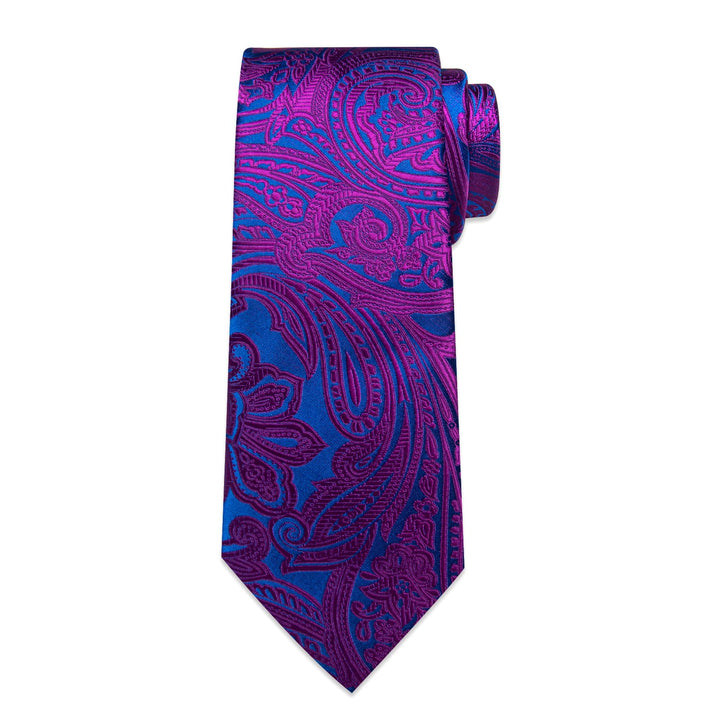 purple floral tie