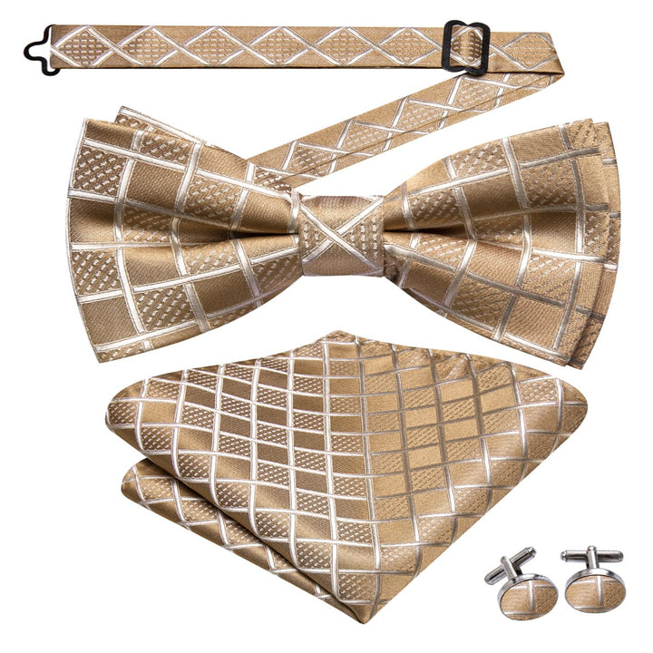 men brown bow tie