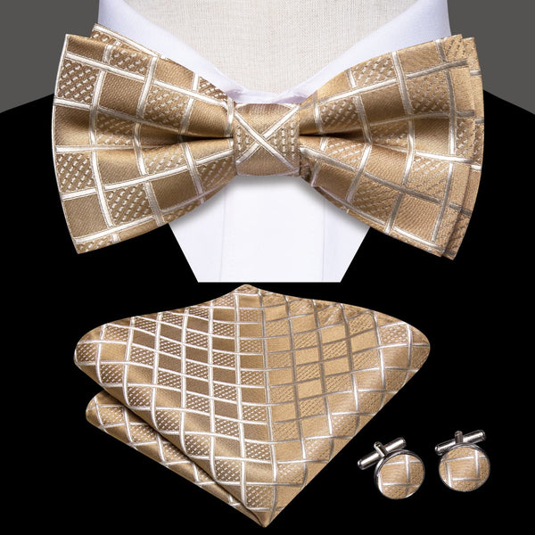 brown bow tie