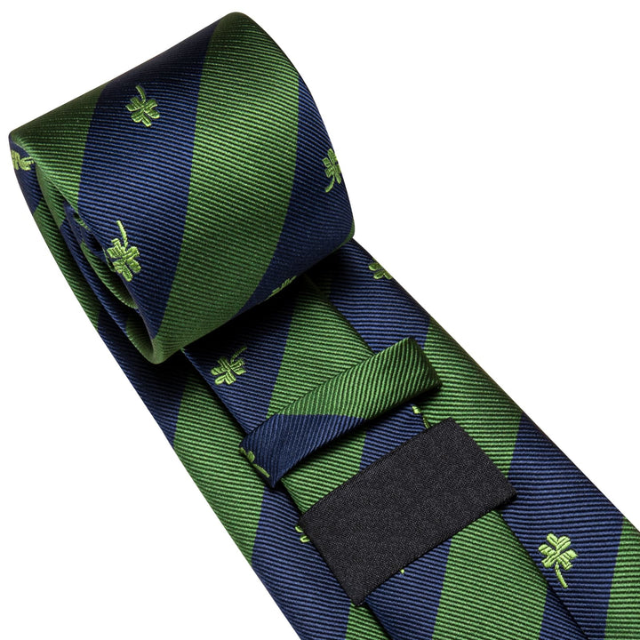 green neck tie