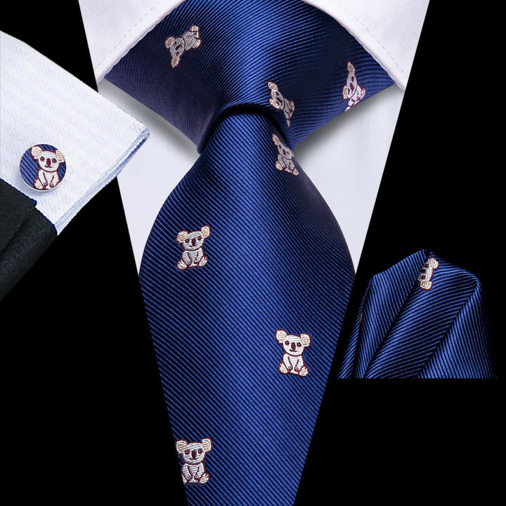 peacock blue tie