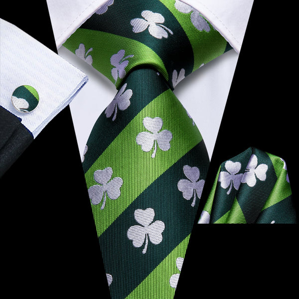 green skinny tie