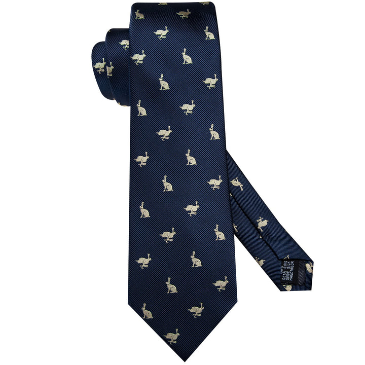 navy blue silk tie