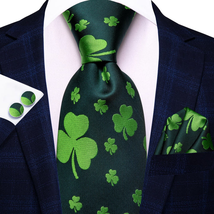 green mens tie