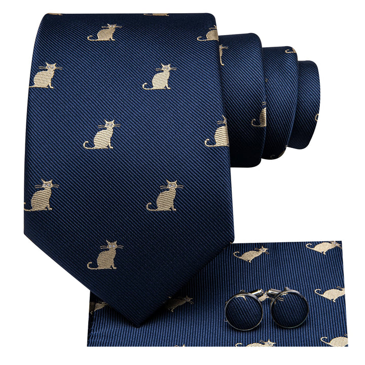 blue silk tie