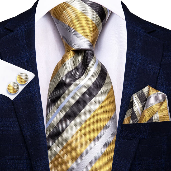 mens yellow tie