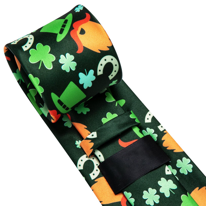 silk green tie