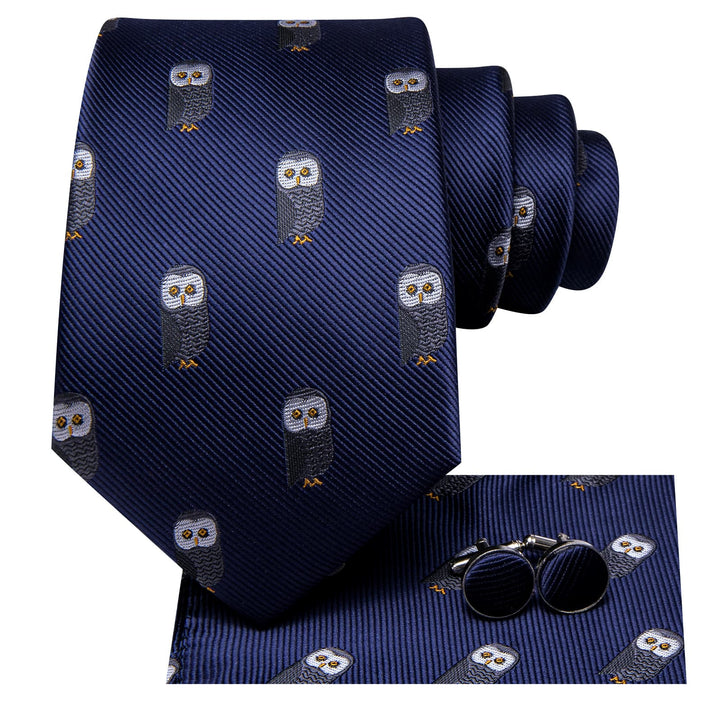 blue patterned tie