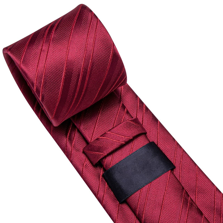 burgundy silk tie