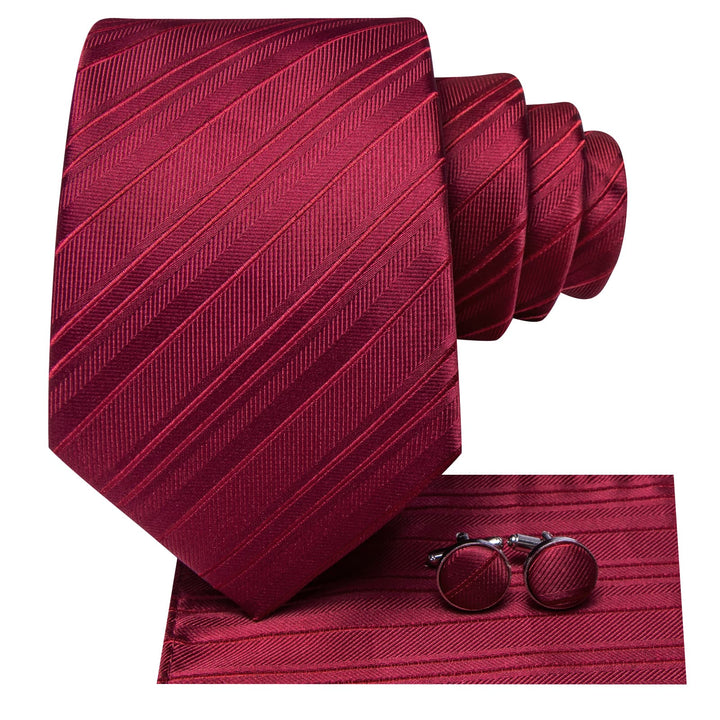 burgundy knit tie