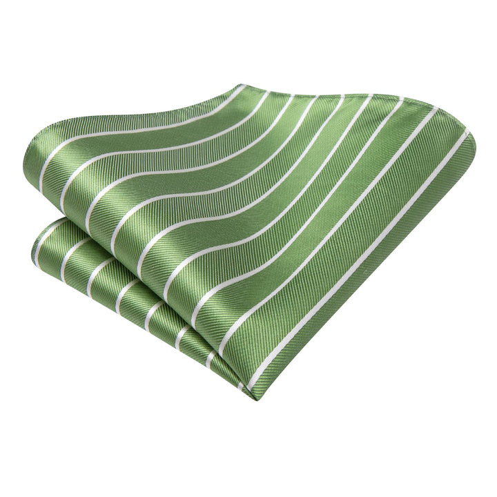 green striped pocket square