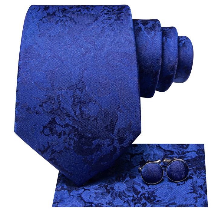 blue floral tie